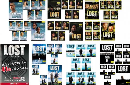 cs::ケース無:: LOST ロスト 全60枚 シーズン 1、2、3、スーパーおさらいDVD、4、5、ファイナル 中古DVD 全巻セット レンタル落ち