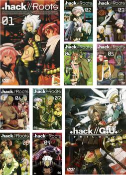 .hack//Roots 全10枚 TV版 全9巻 + G.U. TRILOGY 中古DVD 全巻セット レンタル落ち
